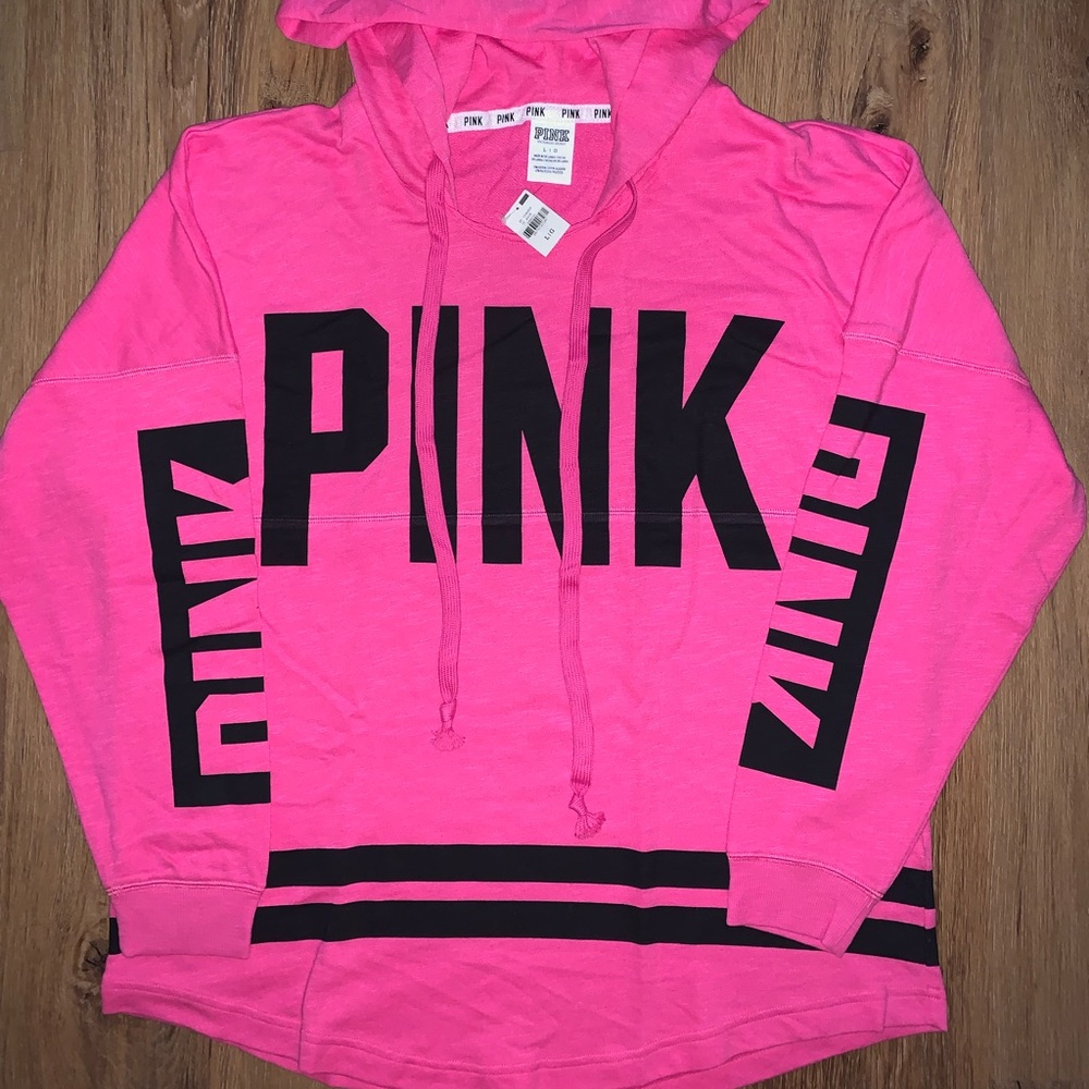 VS Pink Varsity Pullover Hoodie